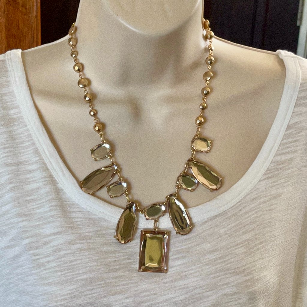 Nwt Chico's Brinley Statement Necklace & Matching Earrings